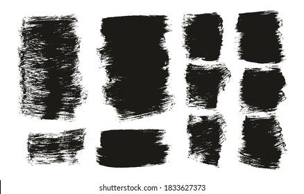 Flat Paint Brush Thick Short Mix Background High Detail Abstract Vector Background Mix Set 