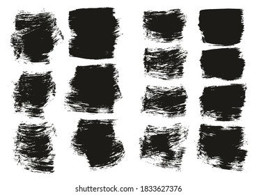 Flat Paint Brush Thick Short Mix Background High Detail Abstract Vector Background Mix Set 