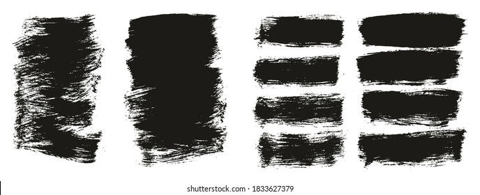 Flat Paint Brush Thick Short Mix Background High Detail Abstract Vector Background Mix Set 