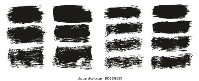 Flat Paint Brush Thick Short Mix Background High Detail Abstract Vector Background Mix Set 