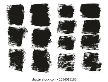 Flat Paint Brush Thick Short Mix Background High Detail Abstract Vector Background Mix Set 