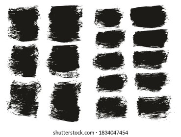 Flach farbige Pinselspitze, dicker, kurzer Mix-Hintergrund, High-Detail-abstraktes Vektorhintergrund-Mix-Set 