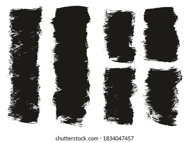 Flat Paint Brush Thick Short Mix Background High Detail Abstract Vector Background Mix Set 