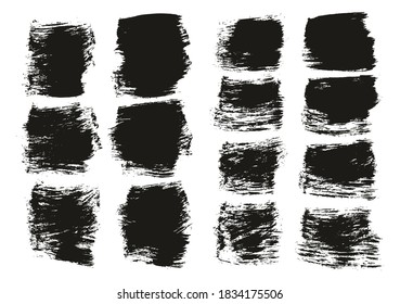 Flat Paint Brush Thick Short Mix Background High Detail Abstract Vector Background Mix Set 