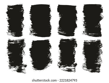 Pincel de pintura plana Fondo corto de fondo grueso de alto detalle Resumen conjunto de fondo de vectores 