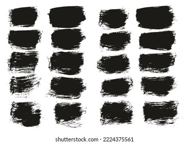 Pincel de pintura plana Fondo corto de fondo grueso de alto detalle Resumen conjunto de fondo de vectores 