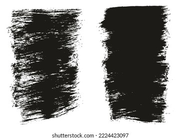 Pincel de pintura plana Fondo corto de fondo grueso de alto detalle Resumen conjunto de fondo de vectores 