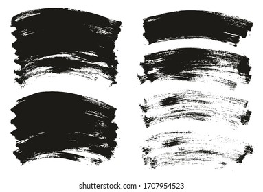 Conjunto de mezcla de fondo de vectores abstracto de alto nivel de fondo curvado de pincel plano 