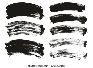 Conjunto de mezcla de fondo de vectores abstracto de alto nivel de fondo curvado de pincel plano 