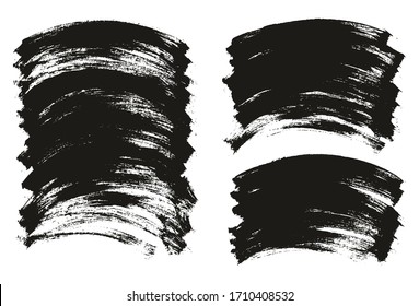 Conjunto de mezcla de fondo de vectores abstracto de alto nivel de fondo curvado de pincel plano 