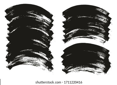 Conjunto de mezcla de fondo de vectores abstracto de alto nivel de fondo curvado de pincel plano 