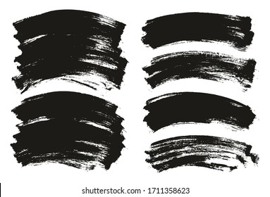 Conjunto de mezcla de fondo de vectores abstracto de alto nivel de fondo curvado de pincel plano 