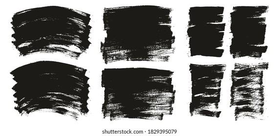 Pincel de pintura plana con curvatura delgada y fondo largo y corto de alto detalle Resumen conjunto de fondo de vectores 