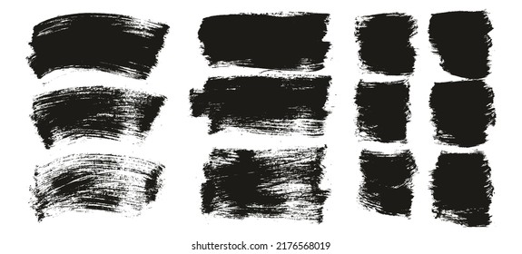 Flat Paint Brush Thin Curved And Long And Short Background High Detail Abstract Vector Background Set 