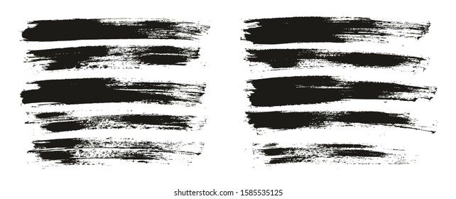 Flat Paint Brush Thin Full Background High Detail Abstract Vector Background Set 7576