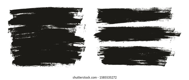 Flat Paint Brush Thin Full Background High Detail Abstract Vector Background Set 4359