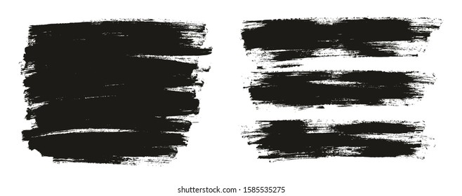Flat Paint Brush Thin Full Background High Detail Abstract Vector Background Set 4763