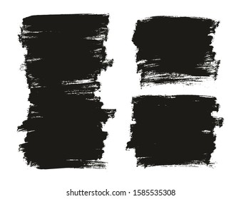 Flat Paint Brush Thin Full Background High Detail Abstract Vector Background Set 0210
