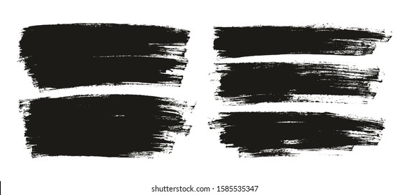 Flat Paint Brush Thin Full Background High Detail Abstract Vector Background Set 5361