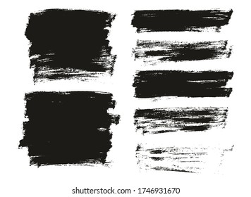 Flat Paint Brush Thin Full Background High Detail Abstract Vector Background Mix Set