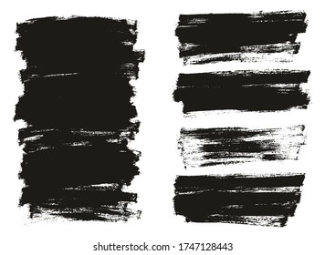 Flat Paint Brush Thin Full Background High Detail Abstract Vector Background Mix Set