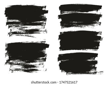 Flat Paint Brush Thin Full Background High Detail Abstract Vector Background Mix Set