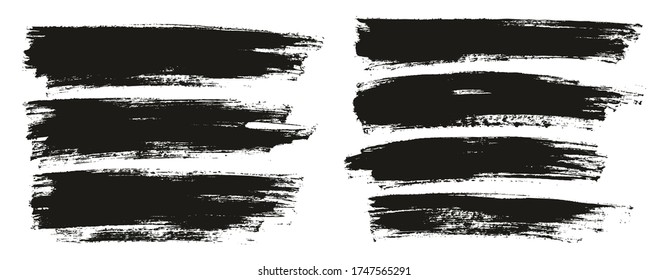 Flat Paint Brush Thin Full Background High Detail Abstract Vector Background Mix Set