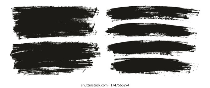 Flat Paint Brush Thin Full Background High Detail Abstract Vector Background Mix Set