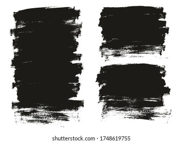 Pincel de pintura plana de fondo fino conjunto de mezcla de fondo de vectores de alto detalle