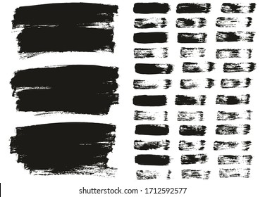 Flat Paint Brush Thin Lines & Background Mix High Detail Abstract Vector Lines Background Mix Set 