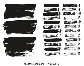 Flat Paint Brush Thin Lines & Background Mix High Detail Abstract Vector Lines Background Mix Set 