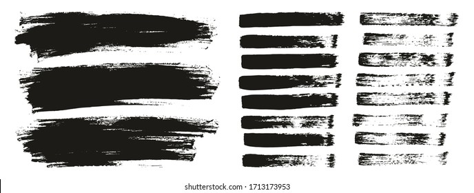 Flat Paint Brush Thin Lines & Background Mix High Detail Abstract Vector Lines Background Mix Set 