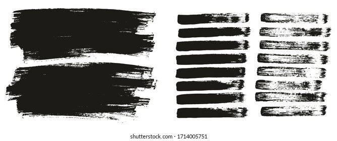 Flat Paint Brush Thin Lines & Background Mix High Detail Abstract Vector Lines Background Mix Set 
