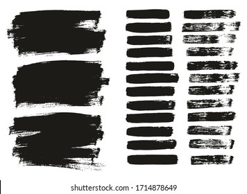 Flat Paint Brush Thin Lines & Background Mix High Detail Abstract Vector Lines Background Mix Set 