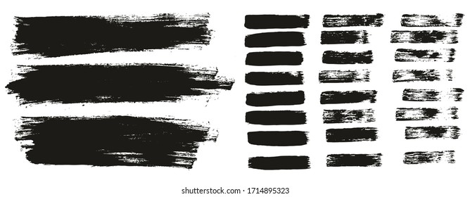 Flat Paint Brush Thin Lines & Background Mix High Detail Abstract Vector Lines Background Mix Set 