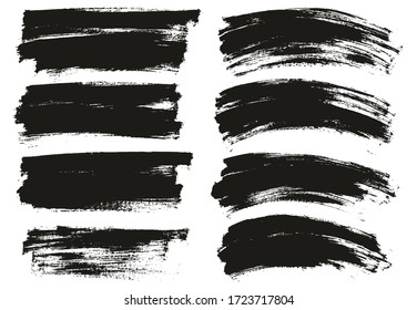 Flat Paint Brush Thin Long & Curved Background Mix High Detail Abstract Vector Background Mix Set 