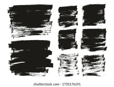 Flat Paint Brush Thin Long & Short Background Mix High Detail Abstract Vector Background Mix Set 