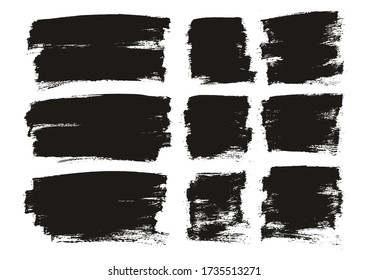 Flat Paint Brush Thin Long & Short Background Mix High Detail Abstract Vector Background Mix Set 
