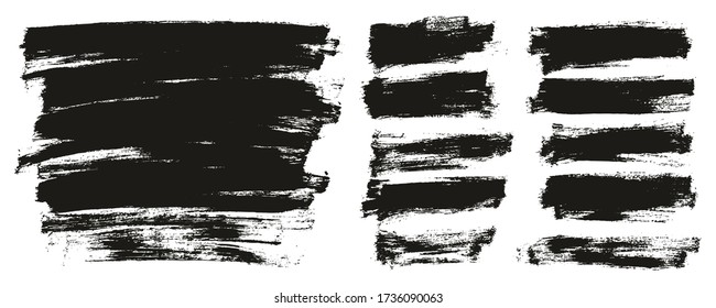 Flat Paint Brush Thin Long & Short Background Mix High Detail Abstract Vector Background Mix Set 