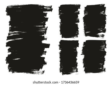 Flat Paint Brush Thin Long & Short Background Mix High Detail Abstract Vector Background Mix Set 