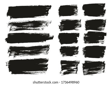 Flat Paint Brush Thin Long & Short Background Mix High Detail Abstract Vector Background Mix Set 