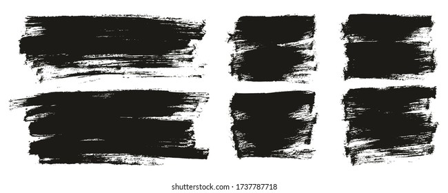 Flat Paint Brush Thin Long & Short Background Mix High Detail Abstract Vector Background Mix Set 