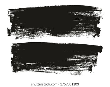 Flat Paint Brush Thin Long Background High Detail Abstract Vector Background Set 