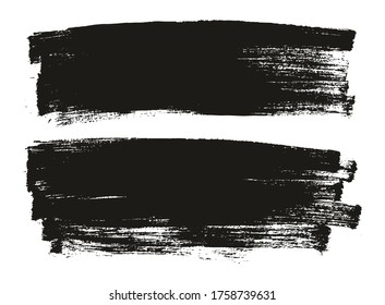 Flat Paint Brush Thin Long Background High Detail Abstract Vector Background Set 