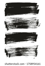 Flat Paint Brush Thin Long Background High Detail Abstract Vector Background Set 