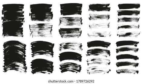 Flat Paint Brush Thin Long & Curved Background Ultra Mix High Detail Abstract Vector Background Ultra Mix Set 