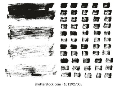 Flat Paint Brush Thin Long Background & Straight Lines Mix High Detail Abstract Vector Background Mix Set 