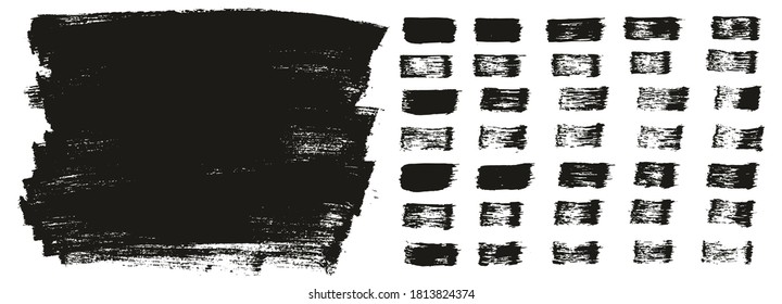 Flat Paint Brush Thin Long Background & Straight Lines Mix High Detail Abstract Vector Background Mix Set 