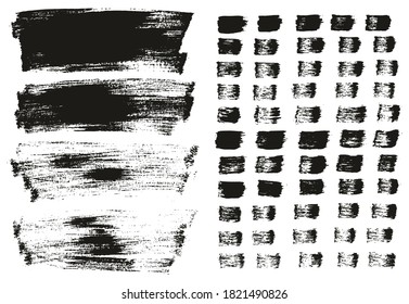 Flat Paint Brush Thin Long Background & Straight Lines Mix High Detail Abstract Vector Background Mix Set 