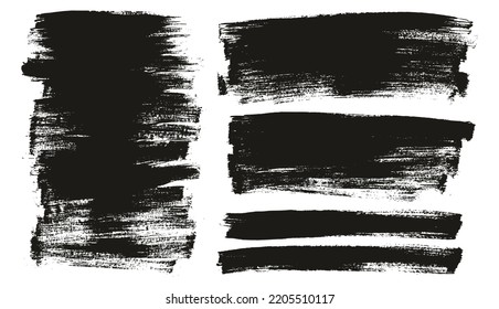Flat Paint Brush Thin Long Background Mix High Detail Abstract Vector Background Mix Set 